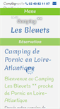 Mobile Screenshot of campinglesbleuets.com