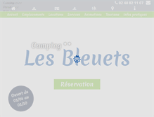 Tablet Screenshot of campinglesbleuets.com